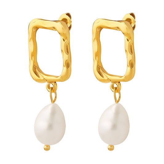 18K gold plated Stainless steel earrings