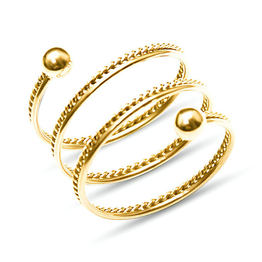 18K gold plated Stainless steel finger ring