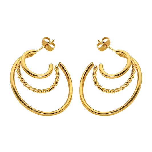 18K gold plated Stainless steel earrings