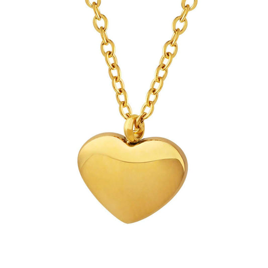 18K gold plated Stainless steel  Heart necklace