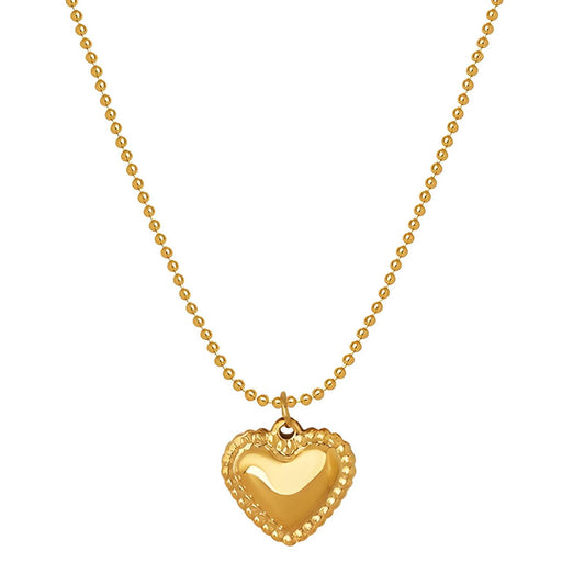 18K gold plated Stainless steel  Heart necklace