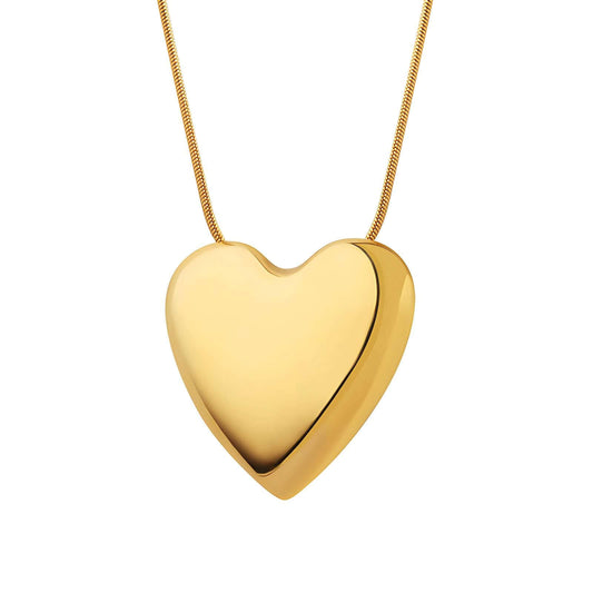 18K gold plated Stainless steel  Heart necklace