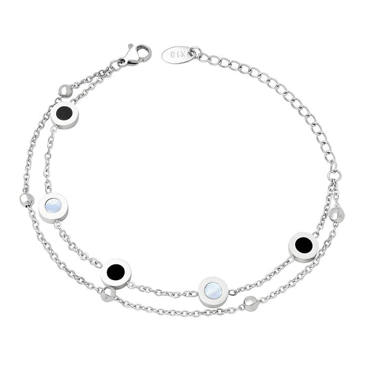 Stainless Steel  Layered Bracelet