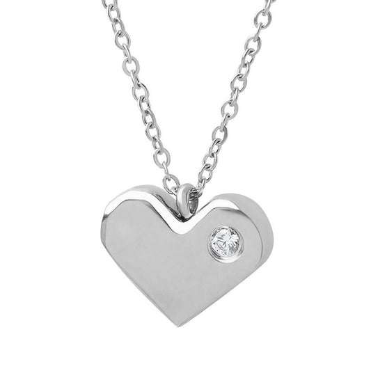 Stainless steel  Heart necklace