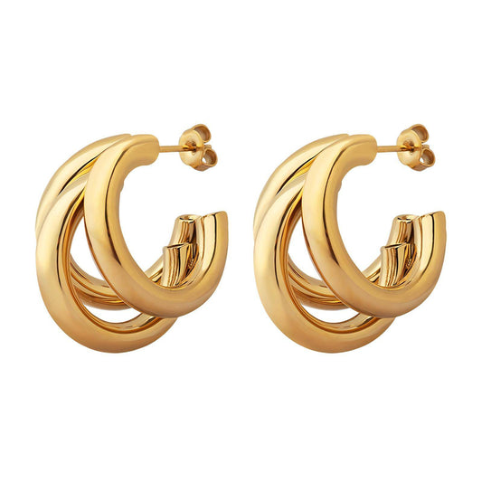 18K gold plated Stainless steel earrings